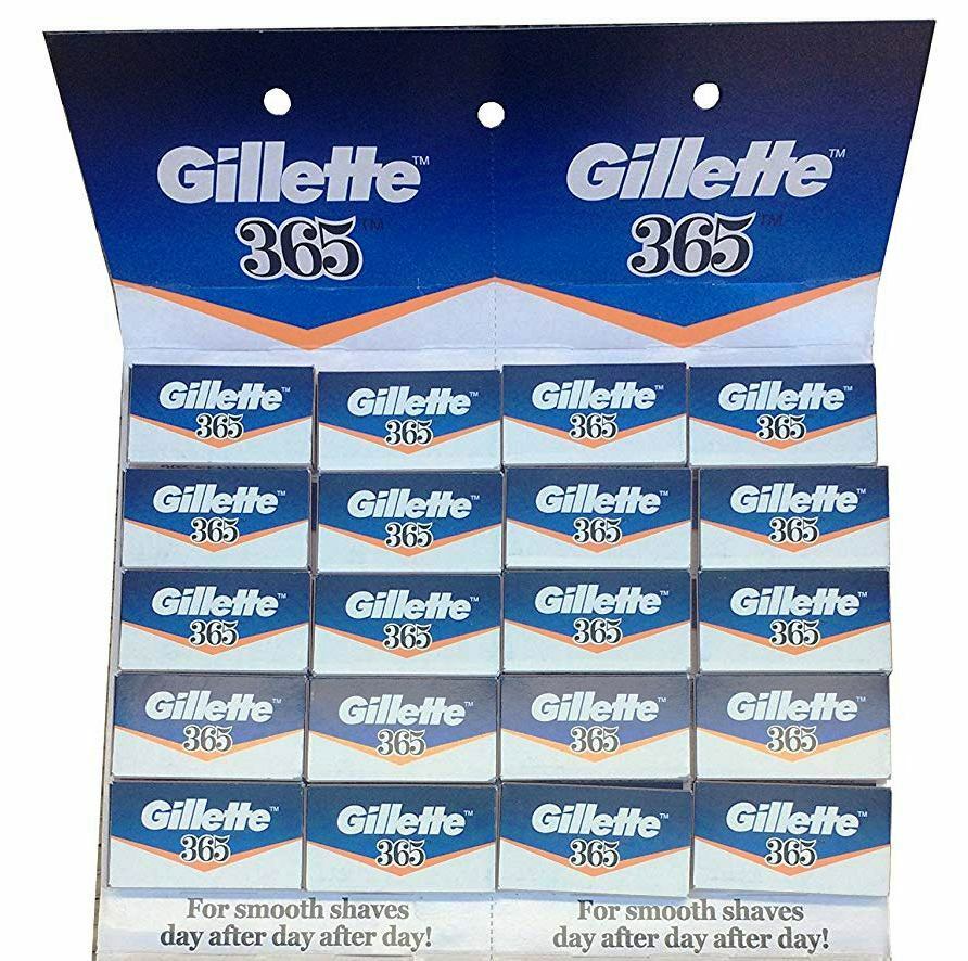 Gillette 365 Stainless Steel Double Edge Safety Razor Blades, 5